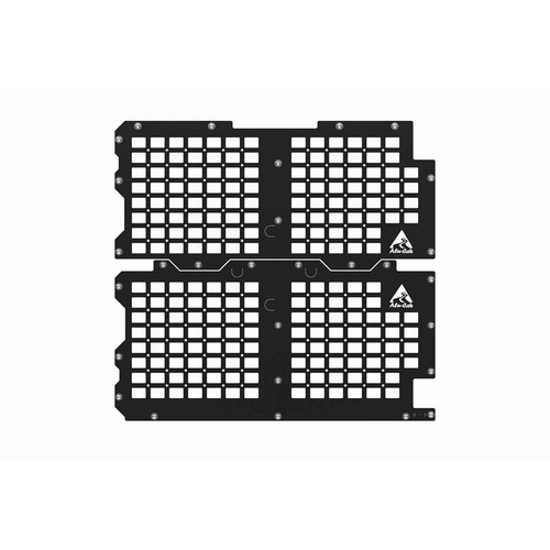 Alu-Cab Camper Rear Door Molle Plates To Suit Landcruiser / Set (Top & Bottom) CC-A-MP-LC-RD
