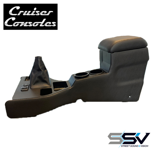 Full Length Center Console to suit Landcruiser 79 Series Dual Cab & 76 Wagon (Black) | DPF & NON DPF Models