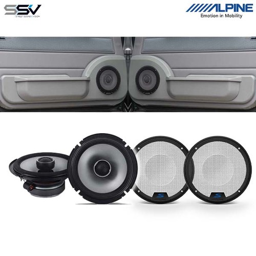 Front Door Pods & Alpine S2-S65 Speakers & Speaker Grilles to suit 70 Series Land Cruiser