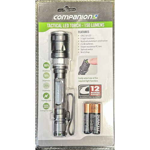 Companion Tactical LED Torch - 150 Lumens