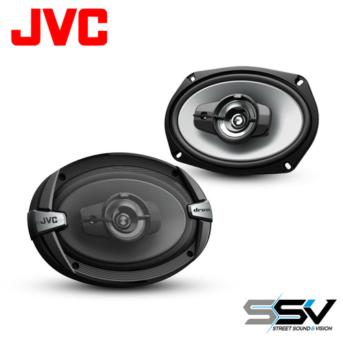 JVC CS-DR693 DR Series 6x9" 3-Way Coaxial Car Speakers 500W 86dB DRVN