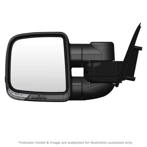 Clearview CVC-IU-MX25-HVFSIEB Black Compact Towing Mirrors To suit Isuzu MU-X LS-T and X-TERRAIN models with 360 camera (MY25 - Current)