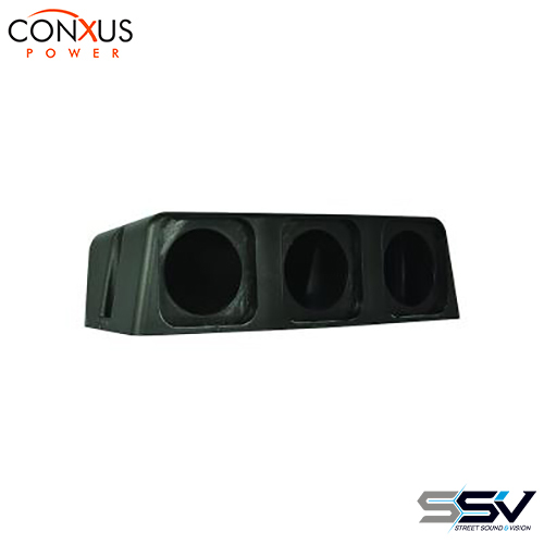 Conxus CX-BS3H Surfacemount Housing 3-way BLACK + Quickconx