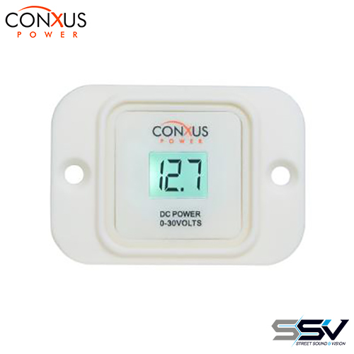 Conxus CX-WF1-V Flushmount plate 1-Digital Volt Meter BLACK