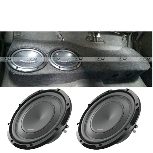 Dual 10 inch Subwoofers & Box  to suit Nissan Navara D40