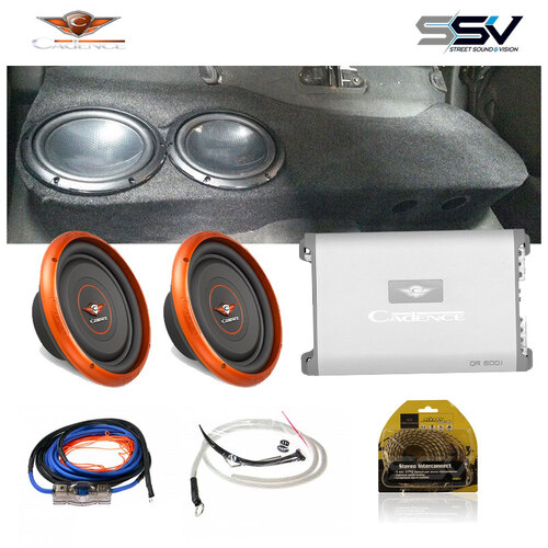 Dual 10" Cadence Subwoofers in box to suit Nissan Navara D40