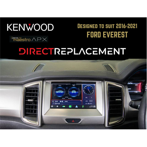 Kenwood DAX8000XDS to suit 2016-2021 FORD EVEREST Direct-Replacement iDataLink Maestro Head unit