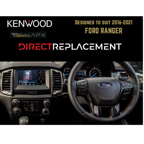 Kenwood DAX8000XDS to suit 2016-2021 FORD RANGER Direct-Replacement iDataLink Maestro Head unit