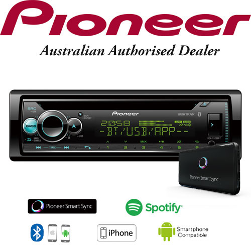 Pioneer MVH-S215BT Digital Media Receiver, Stereo Install Kit, Signal  Booster