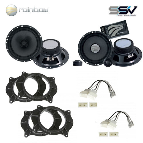 Rainbow Front & Rear speaker pack to suit Toyota Hilux 2015 +