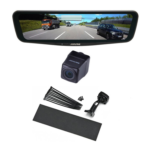 Alpine DME-R1200 Digital Rear Mirror To Suit 70 Series LandCruiser Facelift | Includes Camera 