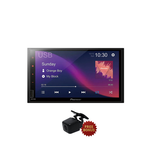 Pioneer DMH-A375BT  6.8″ Digital Media AV Receiver with BT, iPhone, USB & Aux