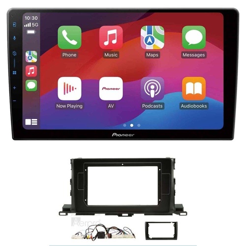 Pioneer DMH-AP6650BT 9" head unit & Aerpro AKTO37 kit to suit Toyota kluger 2014-2019