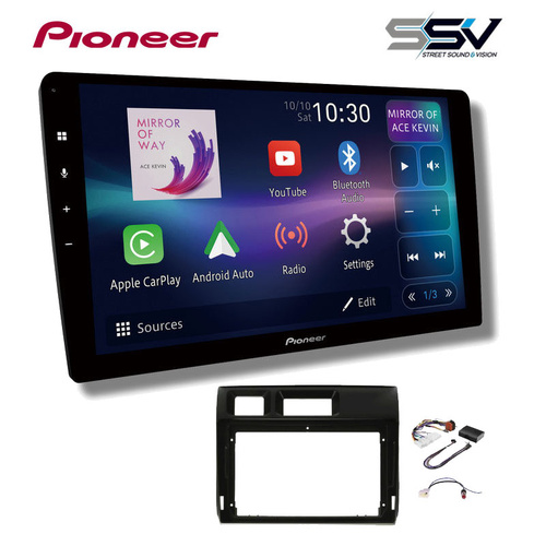 Pioneer DMH-AP6850BT 9" head unit & Aerpro  AKTO35 Installation Kit to suit Toyota Landcruiser 2023- 70 Series