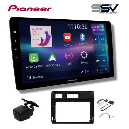 Pioneer DMH-AP6850BT 9" head unit & Aerpro  AKTO35 Installation Kit to suit Toyota Landcruiser 2023- 70 Series