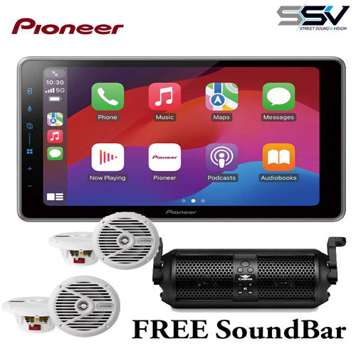 Pioneer DMH-ZF7650BT Caravan Pack with FREE Cadence Sound Bar