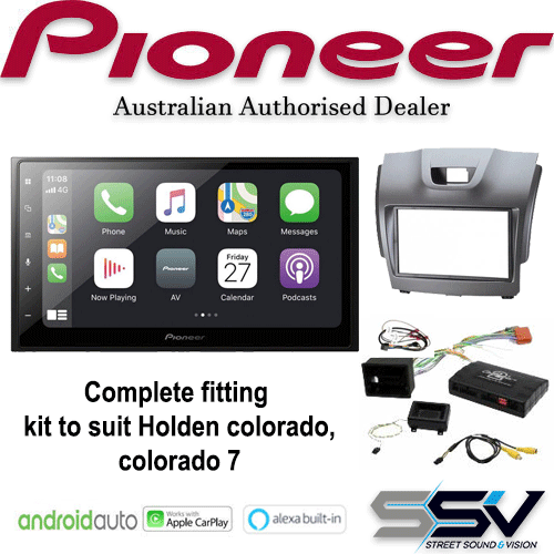 Pioneer DMHZ6350BT kit to suit Holden colorado, colorado 7