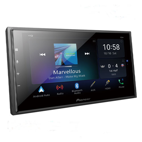 Pioneer DMH-Z6350BT Capacitive Touch-screen “Short Chassis” Multimedia player with Apple CarPlay, Android Auto & Alexa Built In.