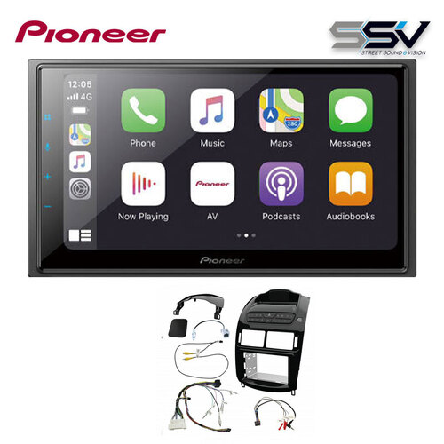 Pioneer DMH-Z6350BT kit to suit Ford Falcon FG piano black
