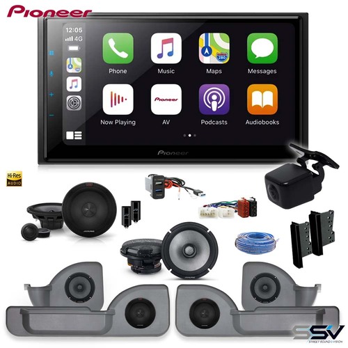 Car Audio Pack To Suit 79 Series Land Cruiser Dual Cab | Head unit, speakers, Door pods & install accessories