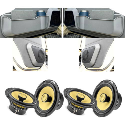 Focal K2 Power Premium Speakers & DOTI Front and Rear Premium Door Pods Package To Suit 79 Series Dual Cab + 76 Wagon