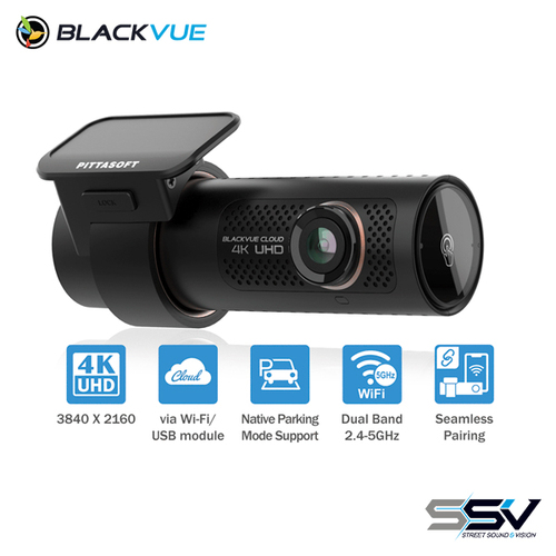BlackVue DR970X-1CH-64 Single Channel Dash Cam with 4K UHD, CMOS Sensor, and Built-in Voltage Monitor