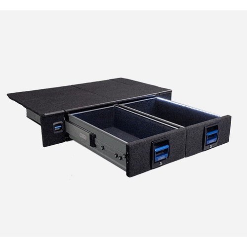 MSA 4x4 E930A-LC76-COM To Suit LandCruiser 76 Series Double Storage Drawer System