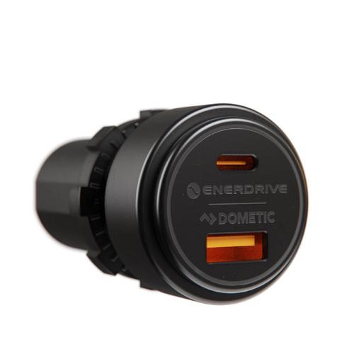 Enerdrive USB-A QC 3.0 36W & USB-C PD 60W Socket (Max 100W)