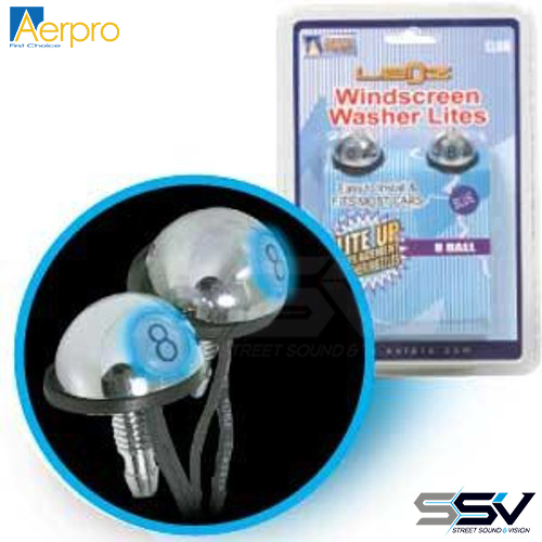 Aerpro EL6B 8 Ball Windscreen Washer LED Blue