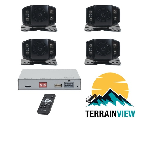 Echomaster EMUBCAMKIT TerrainView Universal 4 Camera Underbody Kit with DVR