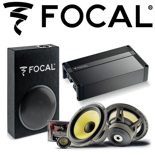 Focal Ute Component Speakers, Amplifier and Compact Subwoofer Enclosure Package