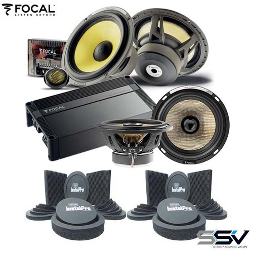 Focal Car Audio Speakers & Amp Pack ES165K | PC165FE | FPX4800 | SASK