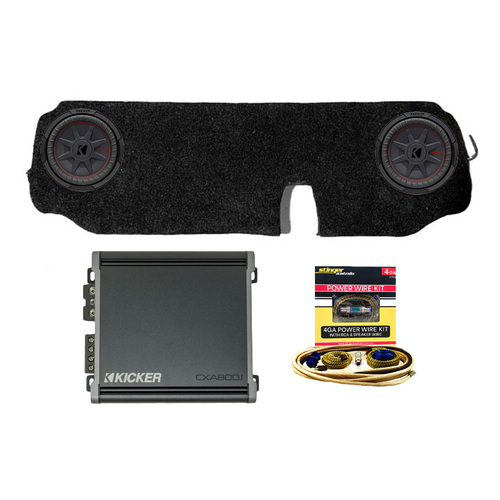 Kicker Subwoofers with Fibreglass Dual 10inch Sub Box To Suit Ford Ranger & Mazda BT50 2012+