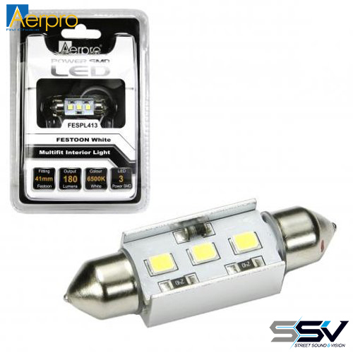 Aerpro FESPL413 3 x Power SMD Festoon 41mm White