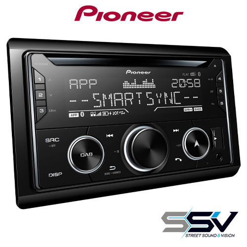 Pioneer FH-S820DAB Car stereo with Dual Bluetooth, DAB+ radio, Spotify & Advanced Smartphone Connectivity.