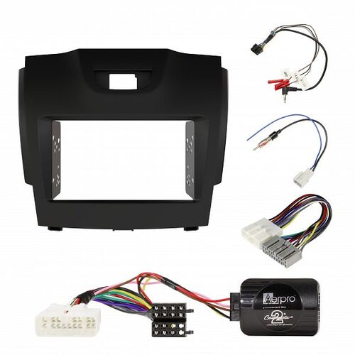 Aerpro FP8063BK Double Din Black Install Kit To Suit Holden Colorado (Inc 7), Isuzu D-max & Isuzu Mu-x