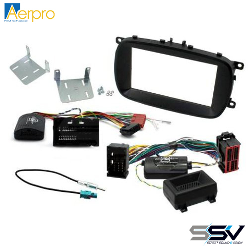 Aerpro  FP8125K Install kit with black double din facia To Suit fiat 500X