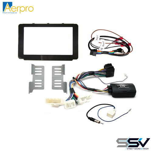 Aerpro FP8241K Double din black install kit to suit Toyota - hilux internal facia dimensions 173mm x 98mm