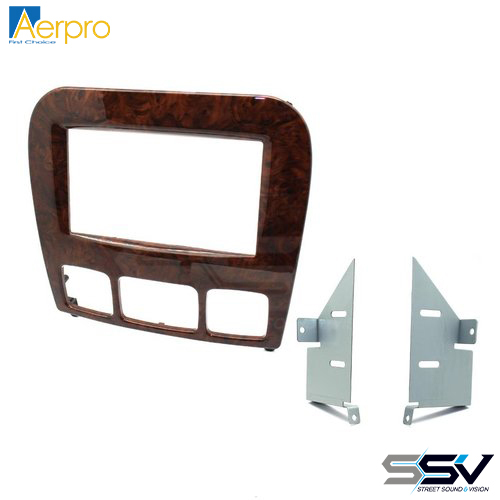 Aerpro FP8465 Double din facia kit to suit mercedes s class wood effect finish
