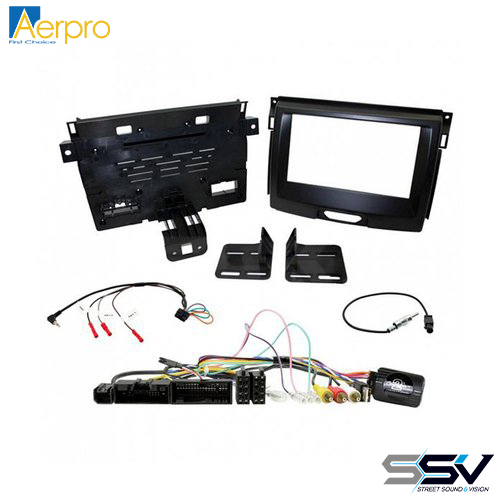 Aerpro FP8473K Double din install kit to suit Ford ranger px 3 – 4.2” OEM displays only black