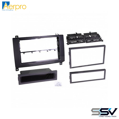 Aerpro FP8529 Single & Double DIN Black Facia Kit For Mercedes Sprinter Vito & Volkswagen Crafter