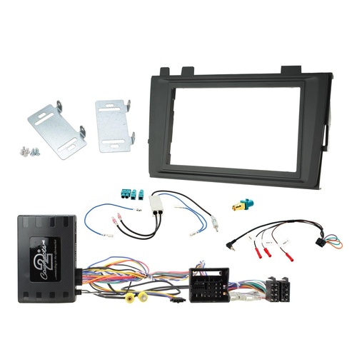 Aerpro FP8556K Double Din Matte Black Install Kit To Suit Volkswagen – Transporter T6.1