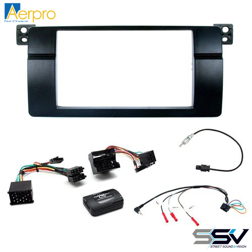 Aerpro FP9223K Install kit with double din facia to suit bmw 3 series