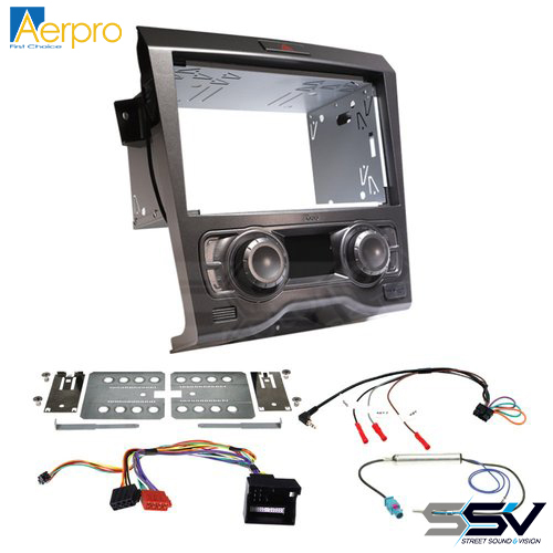 AERPRO FP9450GK Double din install kit to suit Holden commodore ve series 1 dual zone climate control gunmetal grey
