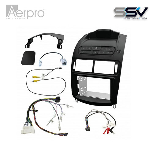 Aerpro FP9650SK Double din satin black install kit to suit Ford falcon fg