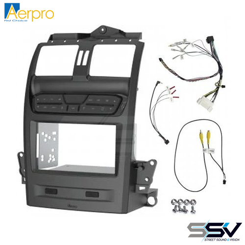 Aerpro FP9750GK Double din gunmetal install kit to suit Ford falcon ba-bf & territory sx-sy