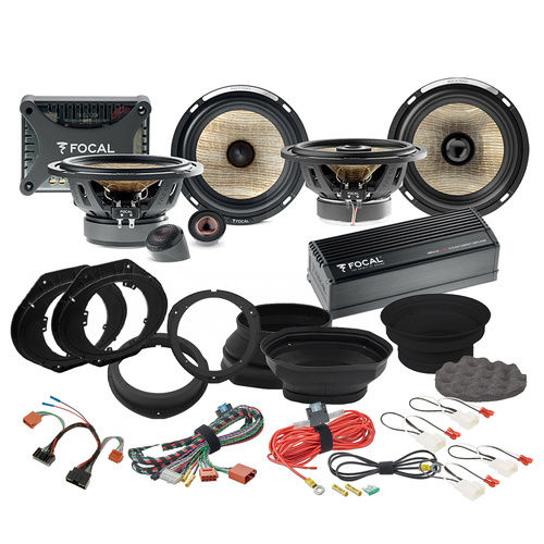 Focal Flax Front & Rear Speakers with Impulse 4.320 To Suit Ford Ranger Next-GEN Non B&O