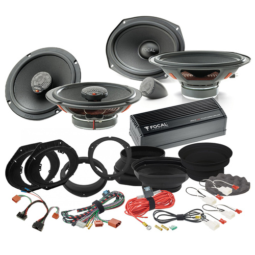 Focal Universal Front & Rear Speakers with Impulse 4.320 To Suit Ford Ranger Next-GEN Non B&O