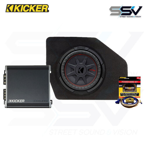 Kicker 10" Sub in box with monoblock amplifier To Suit Ford Ranger Next Gen