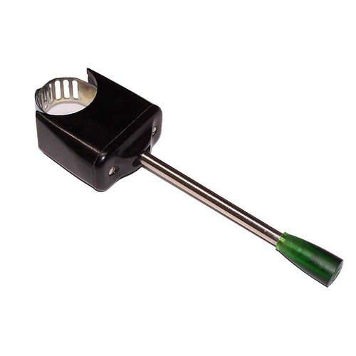 MERIT FS-325602 Indicator Switch Vintage Style BLACK with Green Illum Knb